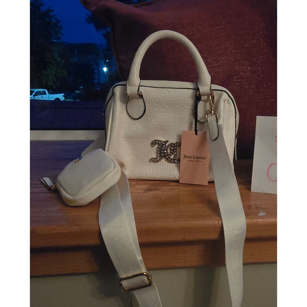 Juicy Couture Semi-Charmed Satchel White